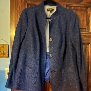 Blue Talbots Blazer fully lined NWOT